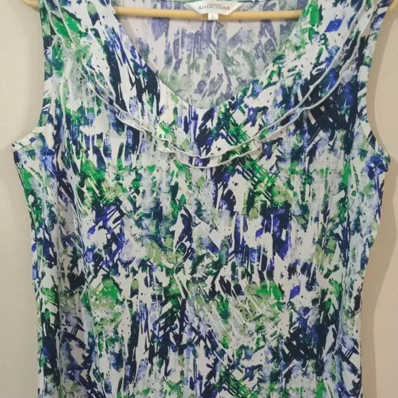 Northern Reflection Pattern Blouse SIZE L - Picture 2 of 6